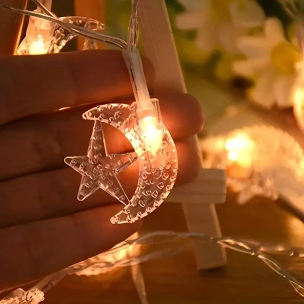 Star & Moon Fairy Light - Image 3