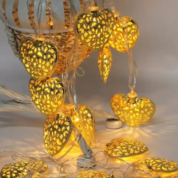 Metal Heart Light (Golden) - Image 2
