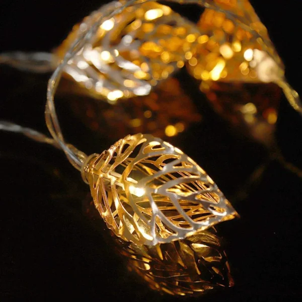 Metal Leaf Light (Golden) - Image 2