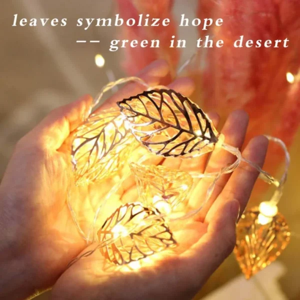 Metal Leaf Light (Golden) - Image 3