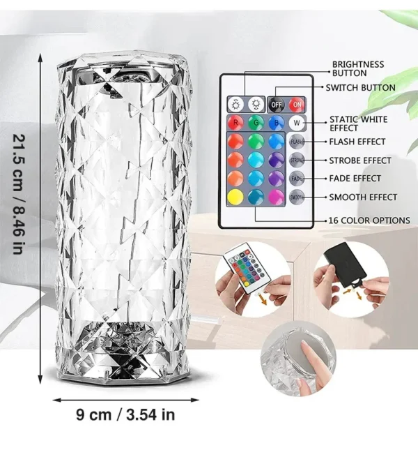Rose Diamond Lamp - Image 3