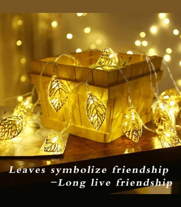 Metal Leaf Light (Golden)
