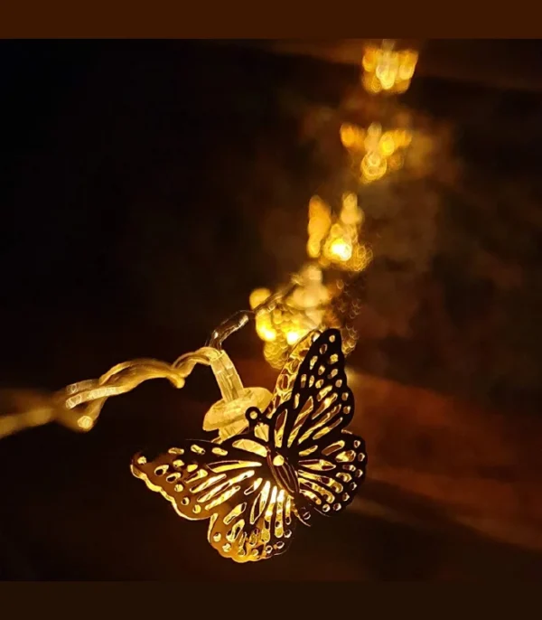 Metal Butterfly Light (Golden)