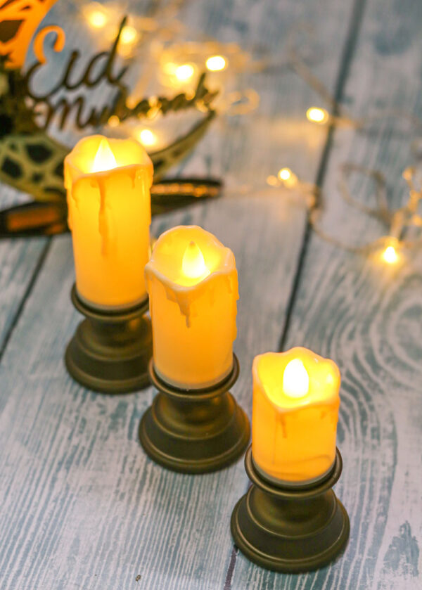 Smokeless LED With Stand (3pcs set) - Image 2