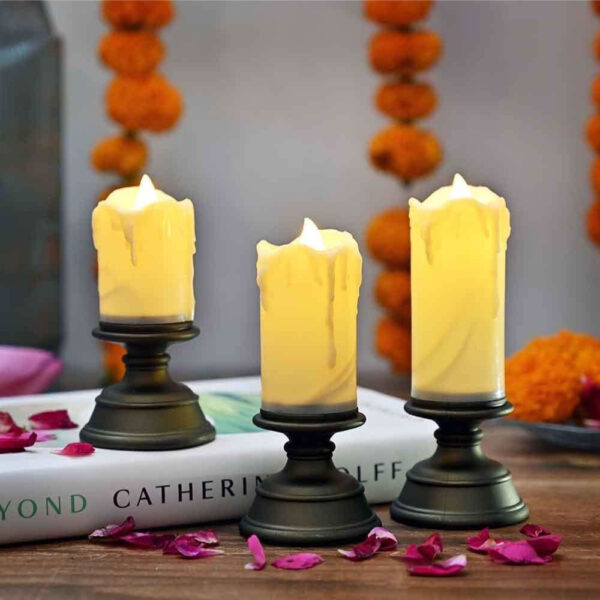 Smokeless LED With Stand (3pcs set) - Image 3